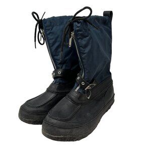 Rod & Gun Mens 8 Vintage Boots Zip Up Rubber Steel Shank Wool Lined Hunting Work